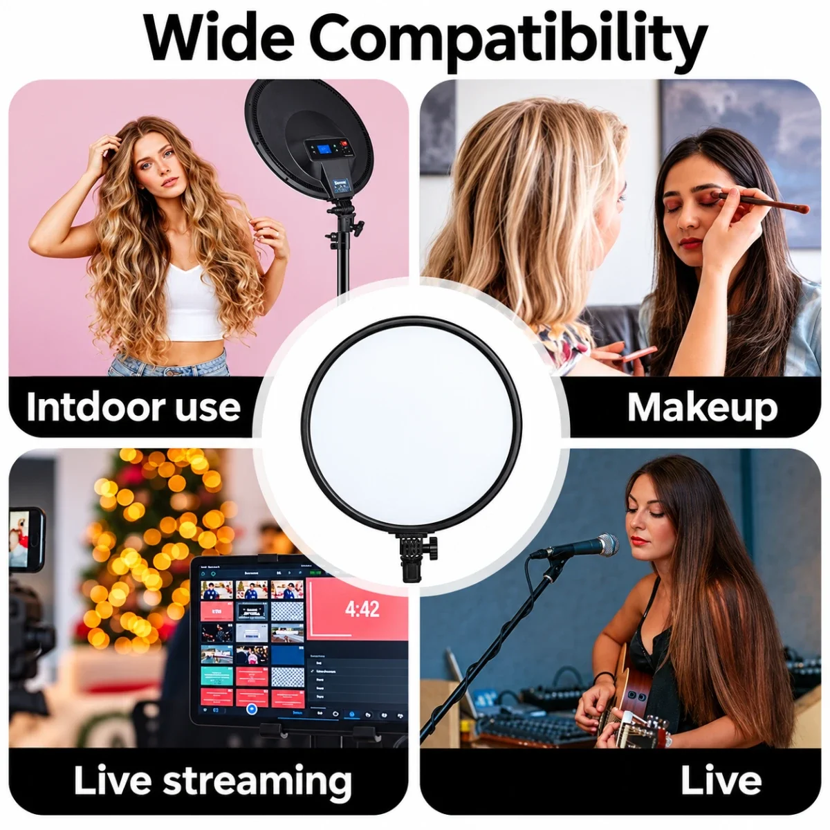 Jmary FM-15RS 15-Inch 40W LED Video Panel Light with Touch & Remote Control - Image 2