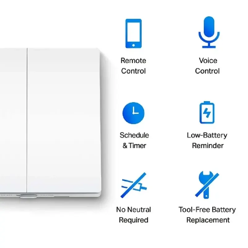 مفتاح إنارة ذكي TP-LINK Tapo S220 مزدوج باتجاه واحد - Thumbnail 6