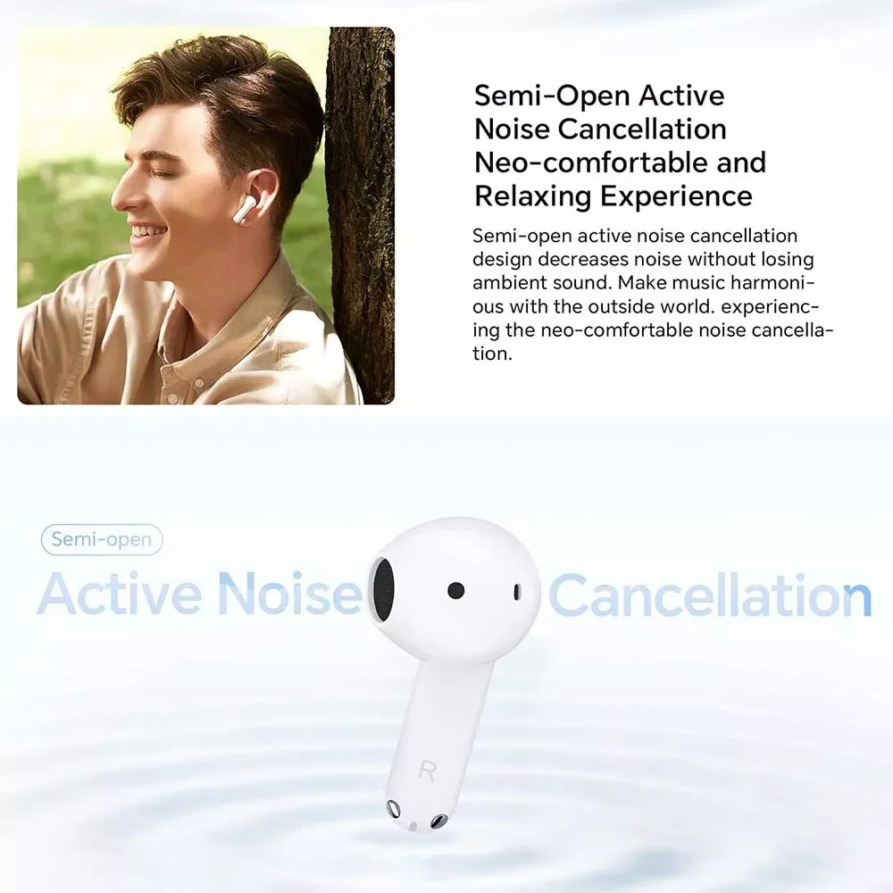HONOR Choice X7e Earbuds with Active Noise Cancelling, White, ORF-ME00 - Thumbnail 7