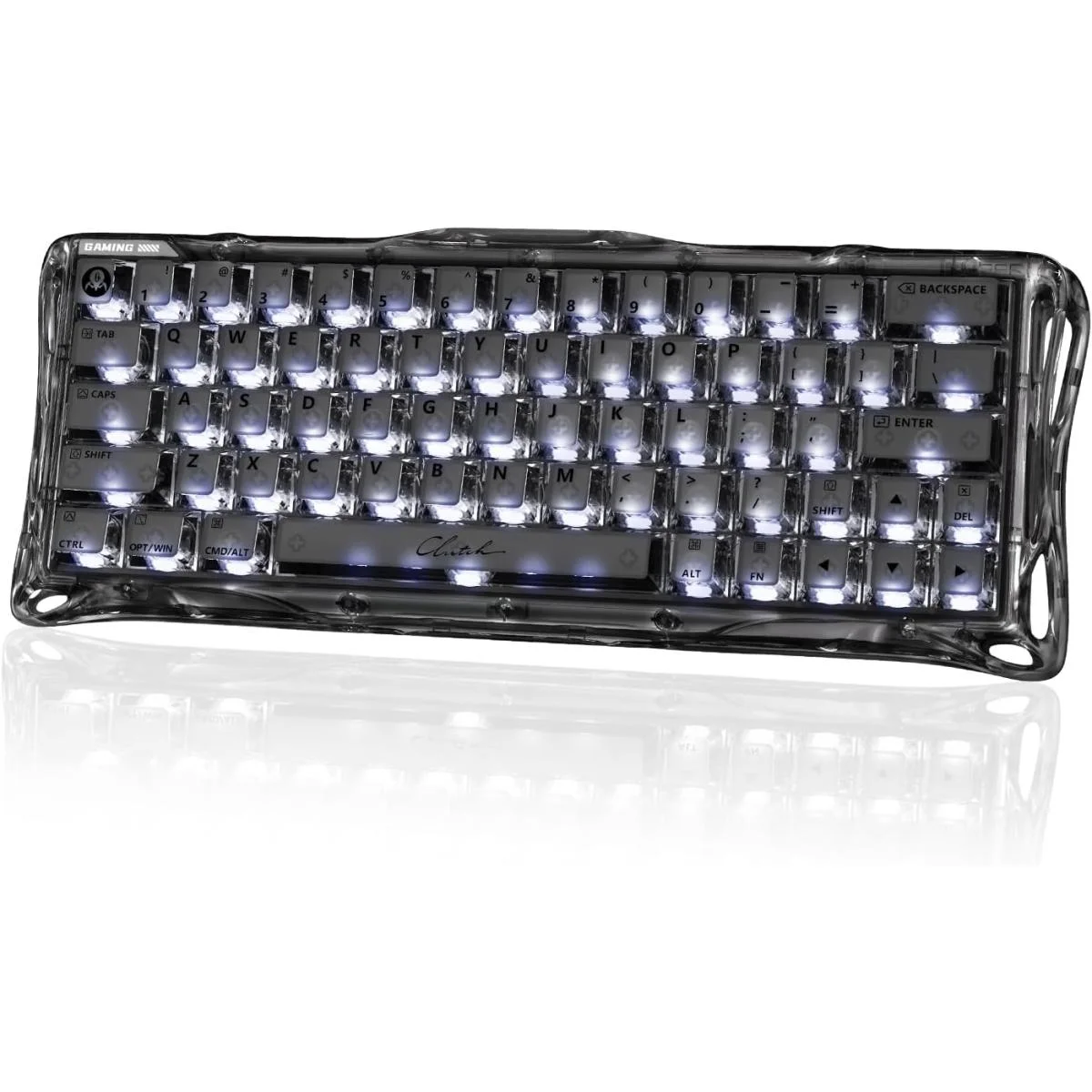 كيبورد ألعاب GravaStar Mercury V60 مغناطيسي 8000Hz أونيكس كريستال - Image 2