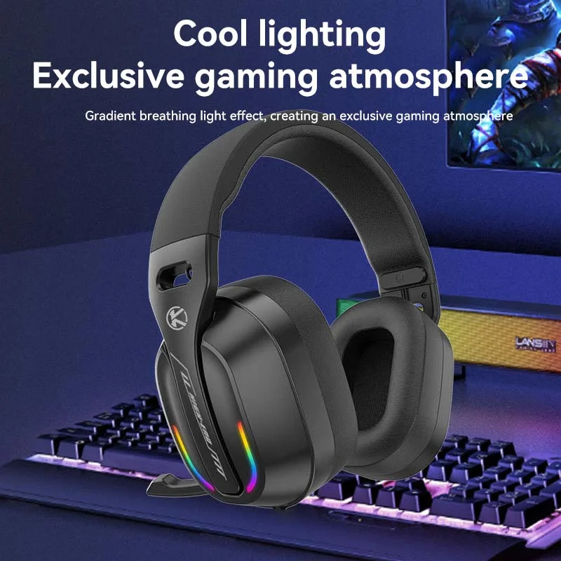 سماعة ألعاب KOMC GT200 سلكية USB مع إضاءة RGB - Image 3