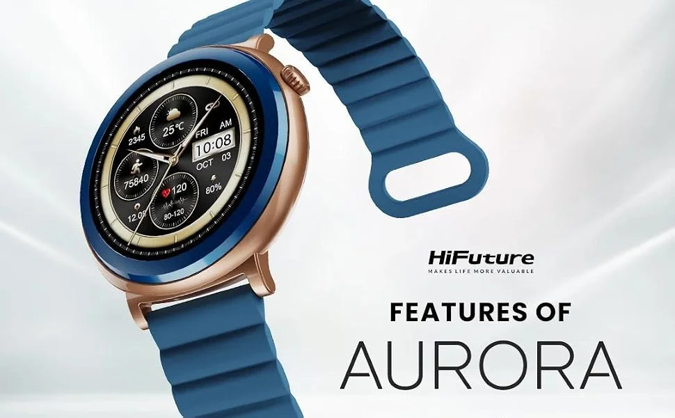 ساعة ذكية HiFuture AURORA بشاشة AMOLED مقاس 1.43 إنش، مكالمات بلوتوث، IP68، أخضر داكن - Thumbnail 9