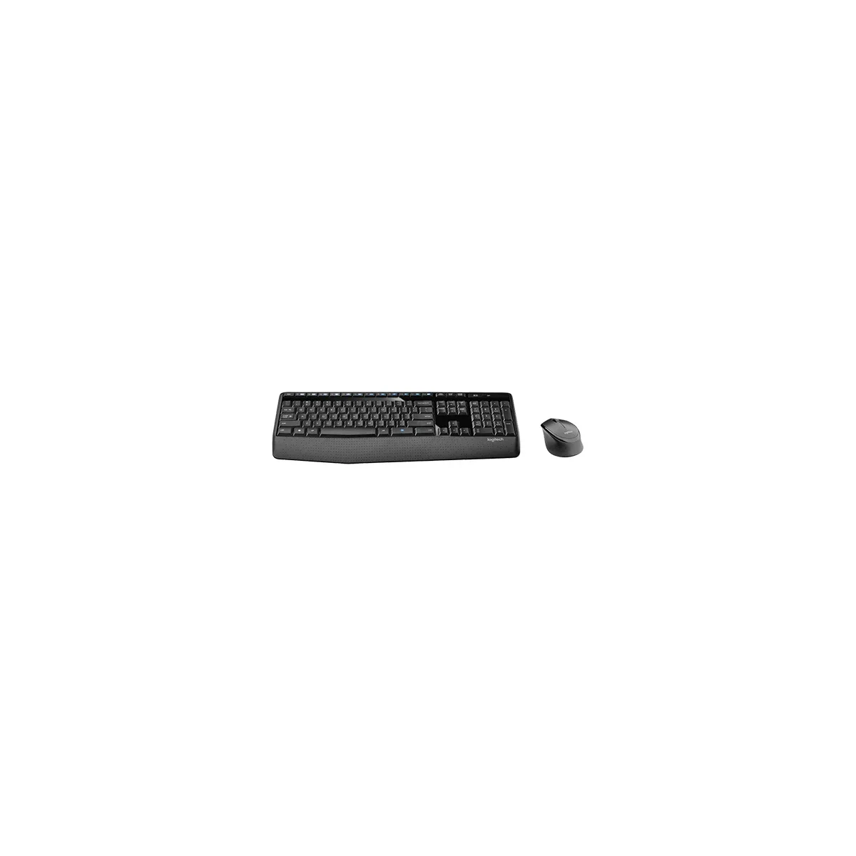 مجموعة لوحة مفاتيح وفأرة لاسلكية Logitech MK345 مع مسند راحة اليد - أسود - Thumbnail 2