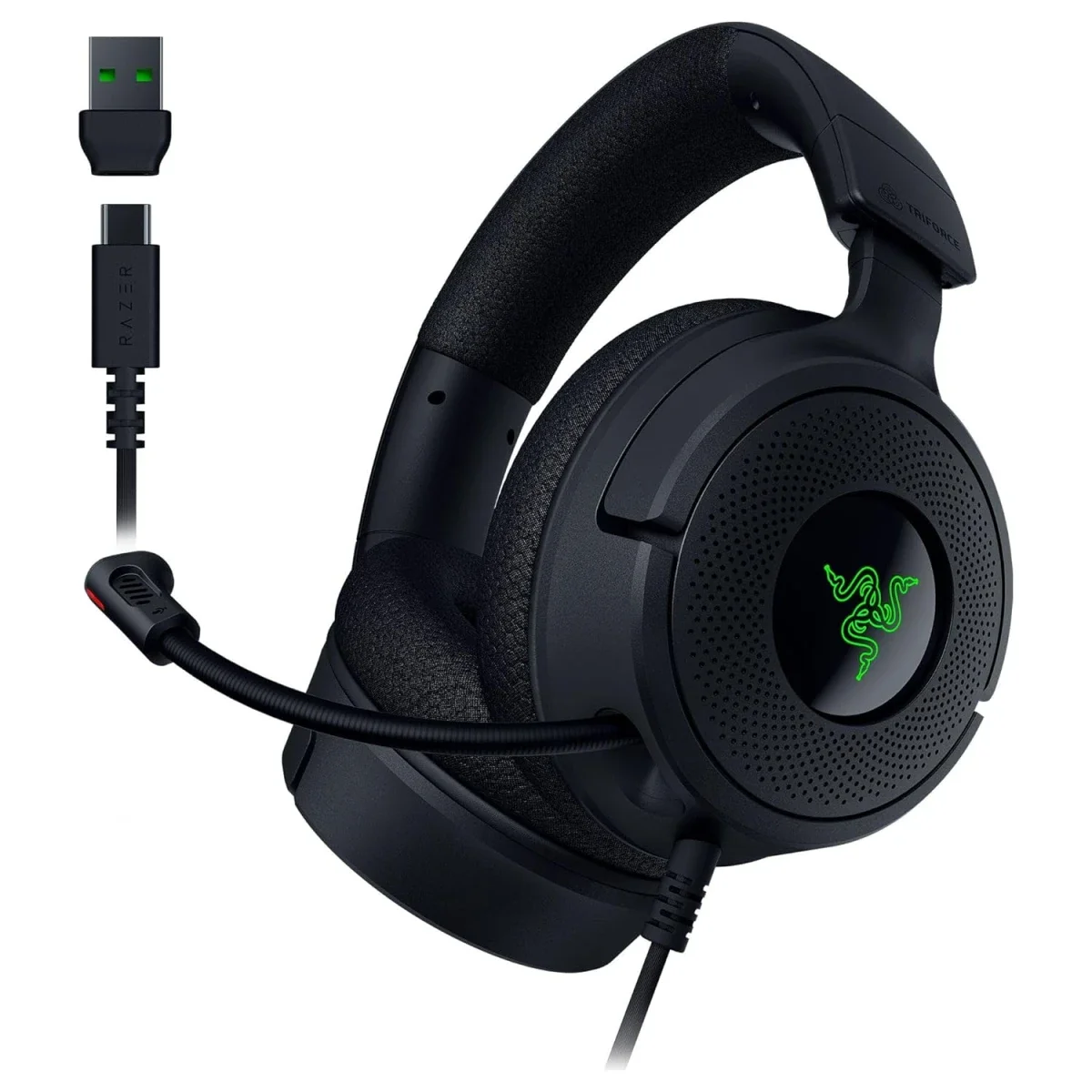 Razer Kraken V4 X Wired Gaming Headset with 40mm Drivers, Cardioid Mic and Chroma RGB