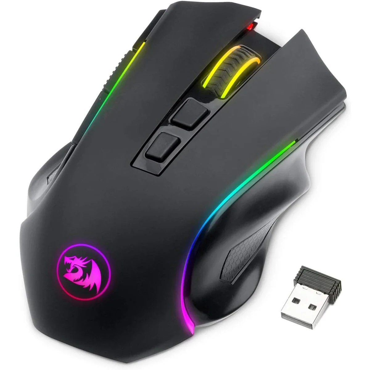 Redragon M602 Griffin Tri-Mode Wireless RGB Gaming Mouse, 8000 DPI