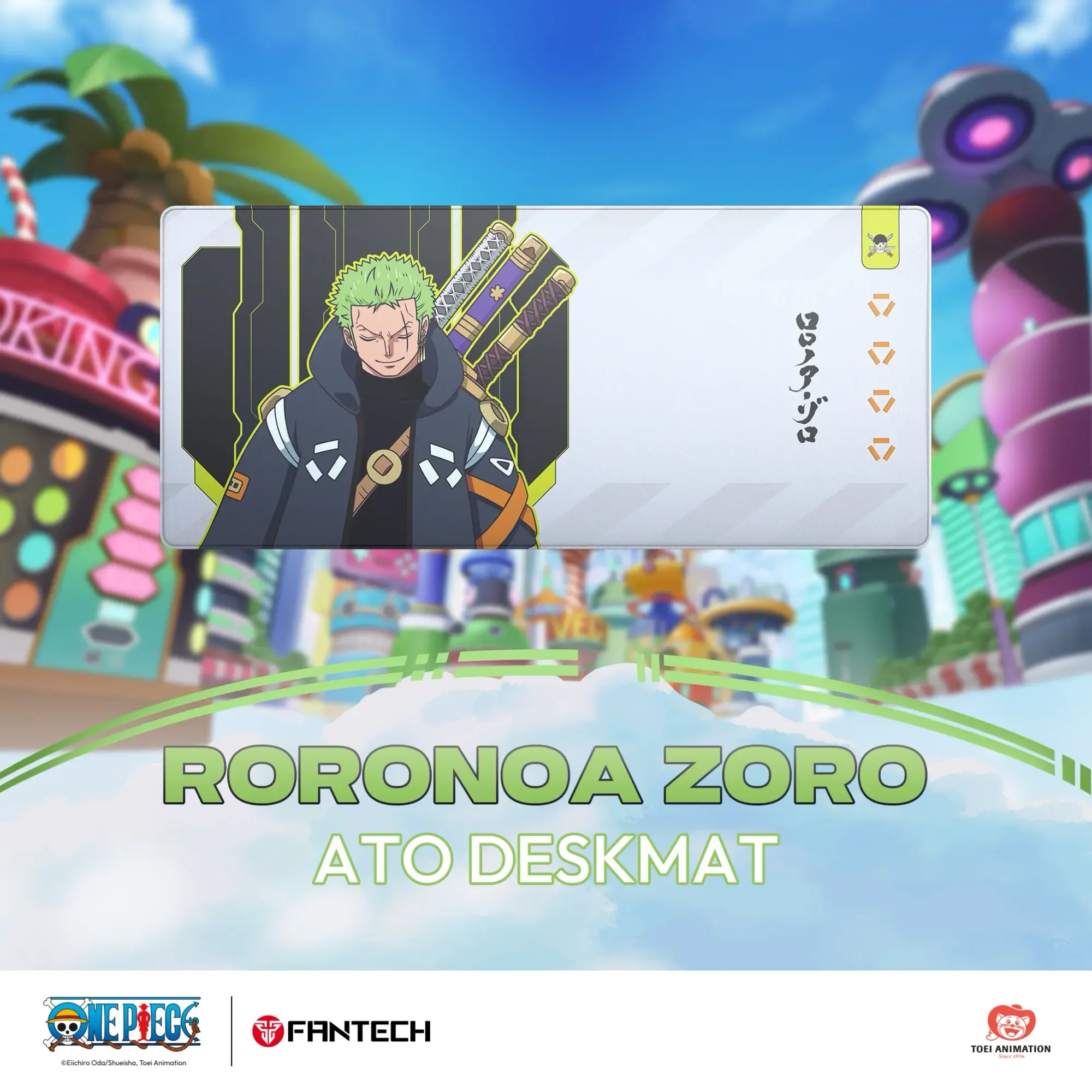 Fantech MP905 ATO One Piece Roronoa Zoro Egghead Edition Deskmat Mouse Pad - Image 3