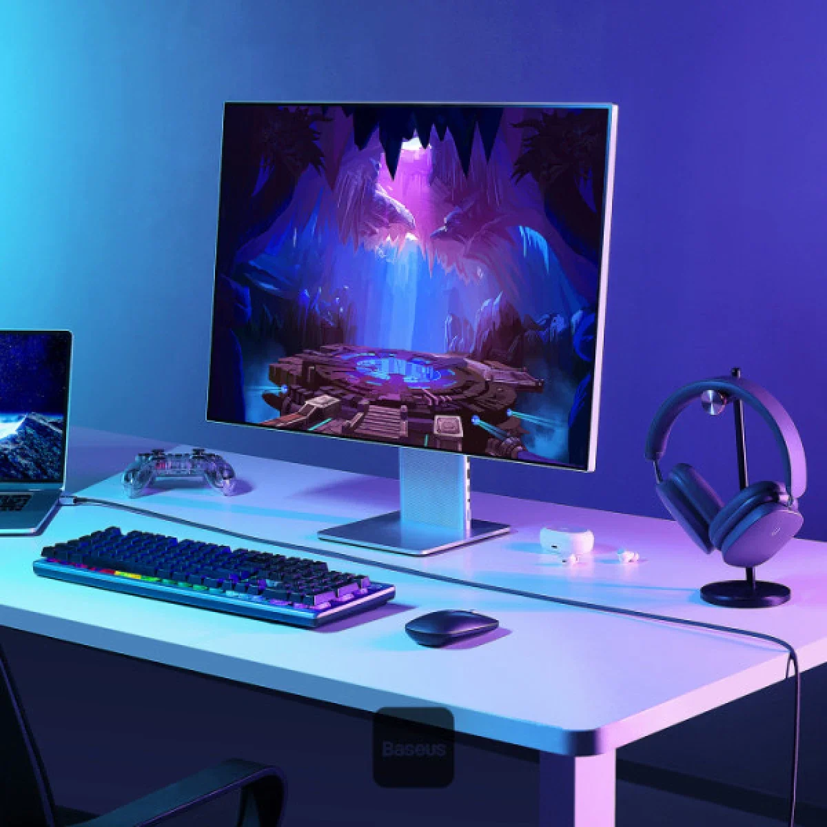 كابل بيانات وشحن سريع Baseus Unbreakable Series بقدرة 100W PD من USB-C إلى USB-C بطول 1 متر أبيض - Image 9