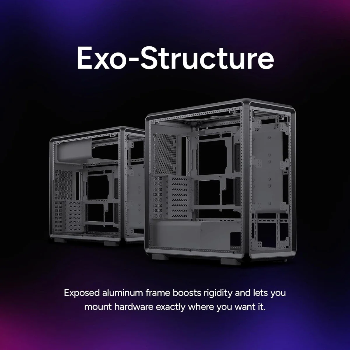 Cooler Master MasterFrame 600 Black ATX Mid-Tower Case with 420mm AIO Support - Image 4