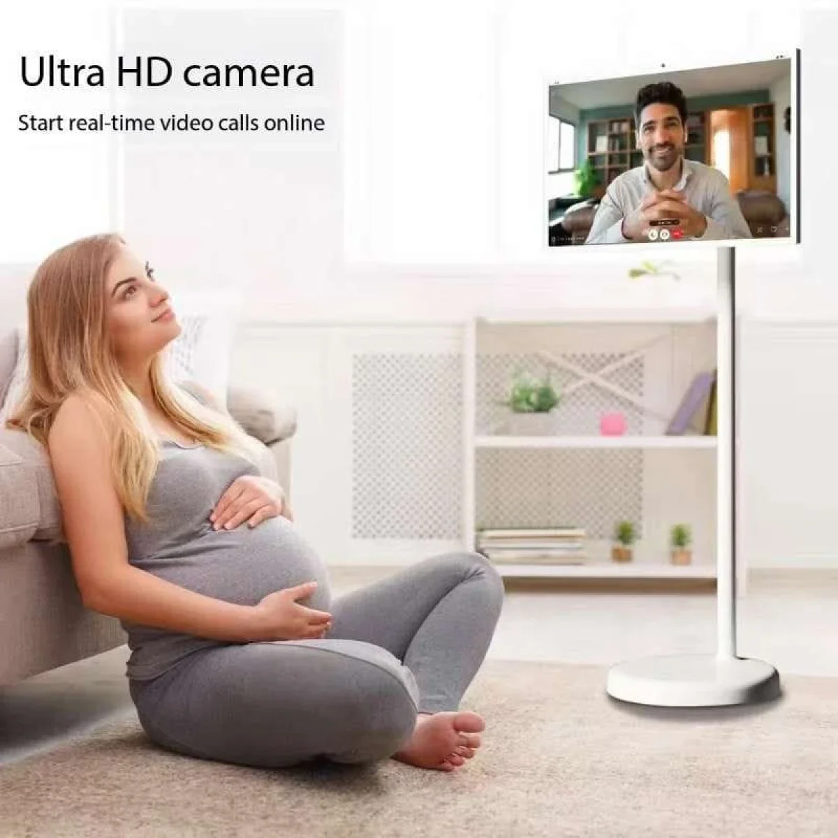 شاشة ذكية محمولة تعمل باللمس 32 إنش بدقة Full HD مع حامل، Android 12، ذاكرة 6GB وسعة 64GB - Thumbnail 6