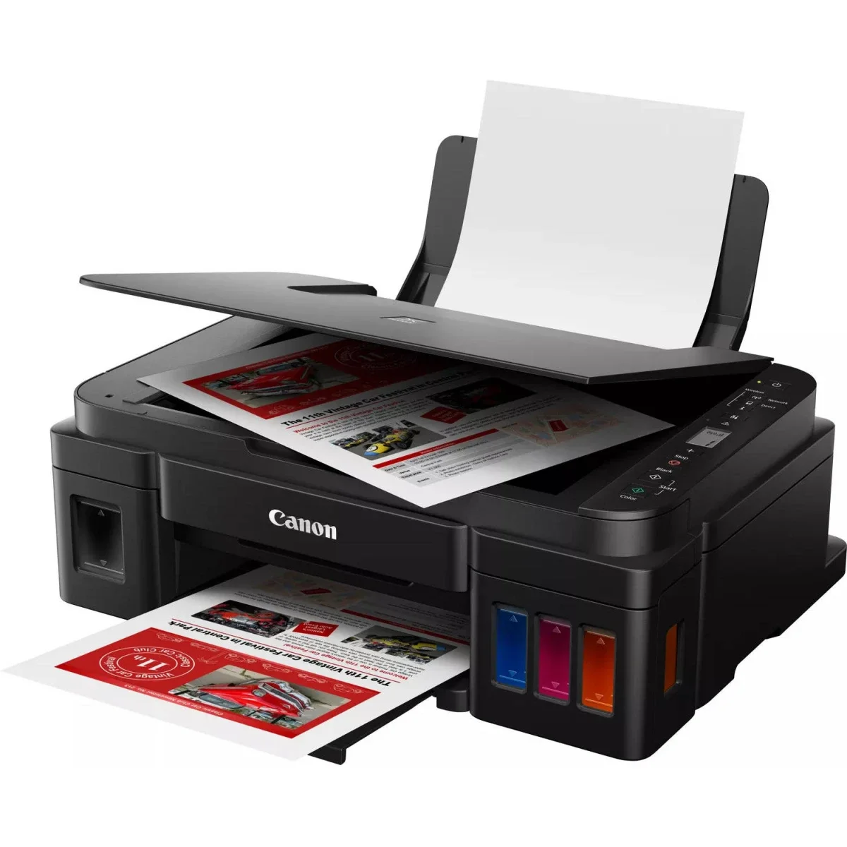 طابعه Canon PIXMA G3410 نافثه للحبر الكل في واحد بخزان حبر ولاسلكيه - اسود
