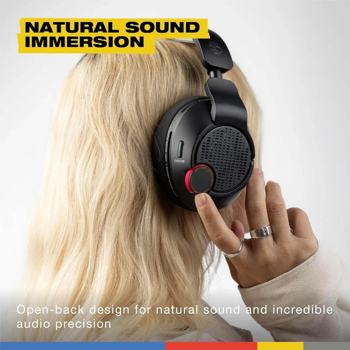 سماعة ألعاب Skullcandy Crusher PLYR 720 لاسلكية مع صوت THX المكاني - Digi-Black - Thumbnail 4