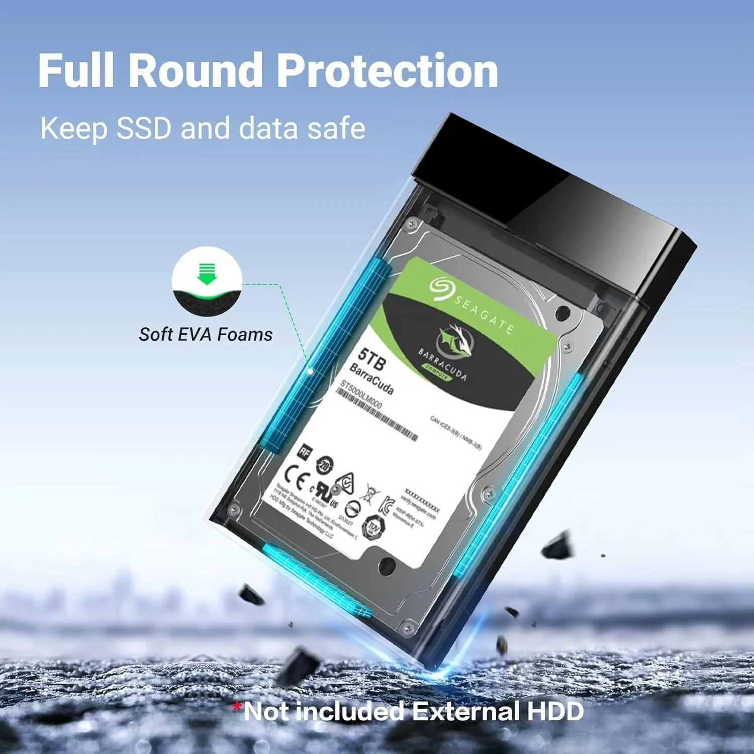 Ugreen 2.5 Inch Hard Drive Enclosure USB to SATA III 30847 30719 - Image 3