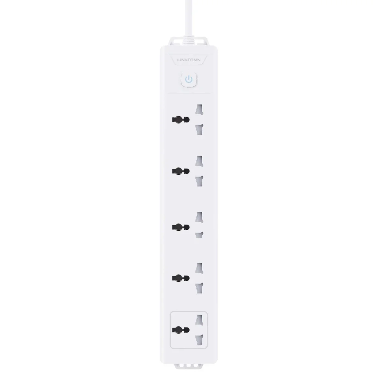 LINKCOMN LC-PS501 5-Outlet Power Strip with 1.6m Cord EU Interface