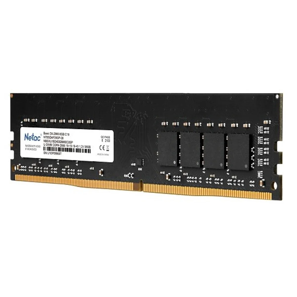 Netac Basic DDR4-2666 8GB C19 Desktop RAM for PC