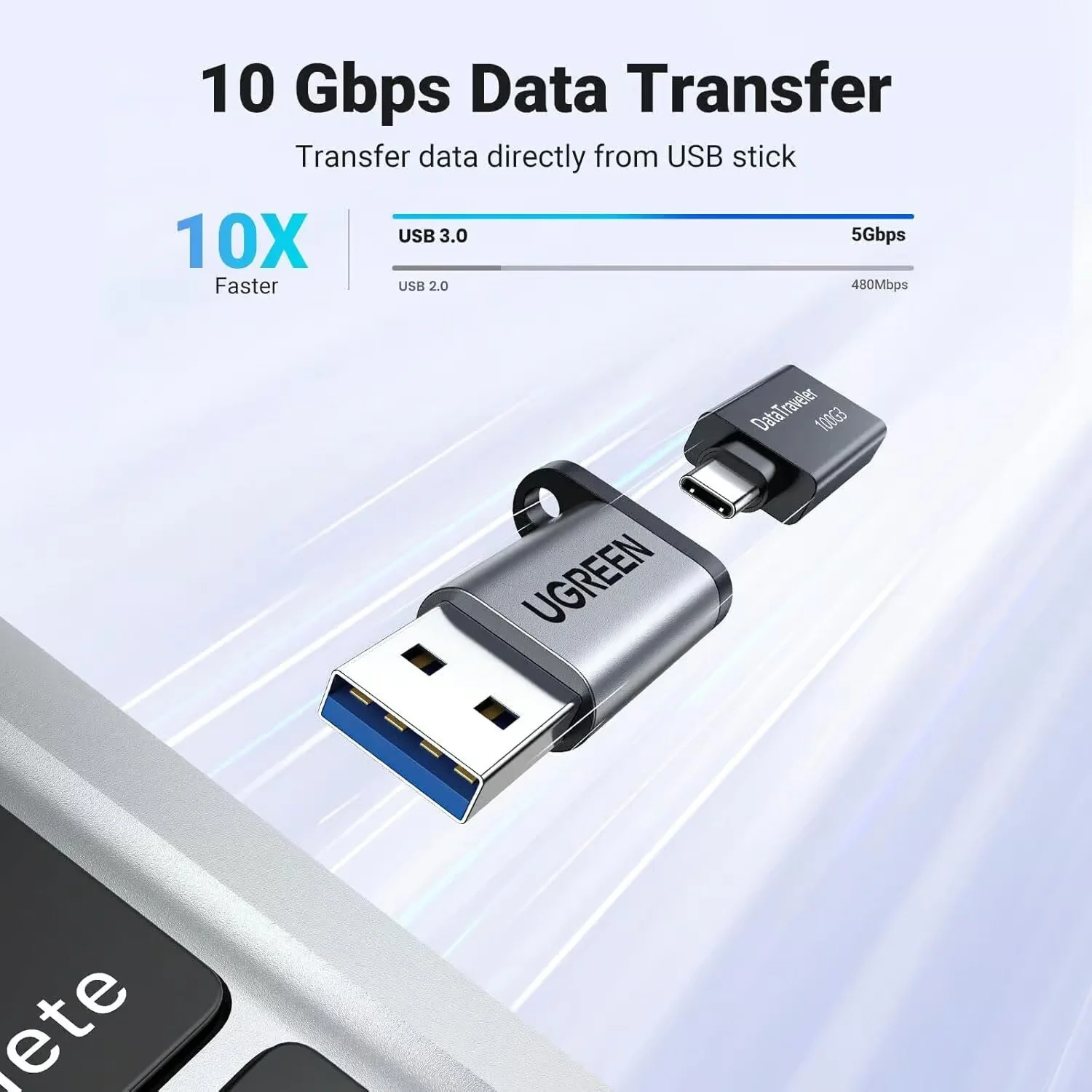 Ugreen 50568 USB-A 2.0 Male to USB-C Female Adapter - Thumbnail 8