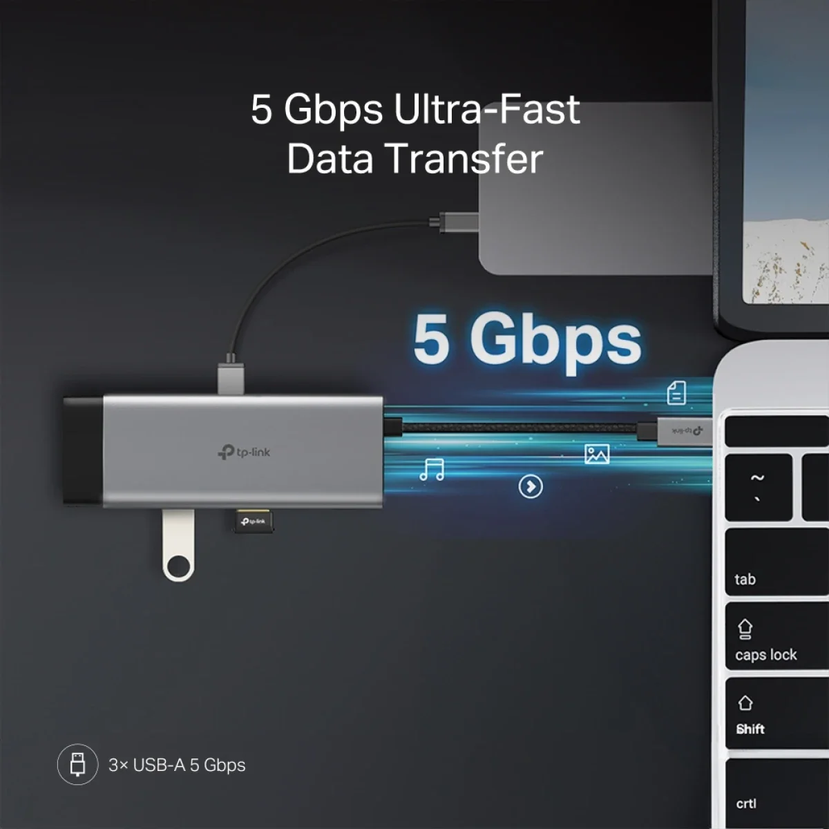 TP-LINK UH7021C 7-in-1 USB-C Hub with 100W PD, 4K 60Hz HDMI and Card Reader - Image 8