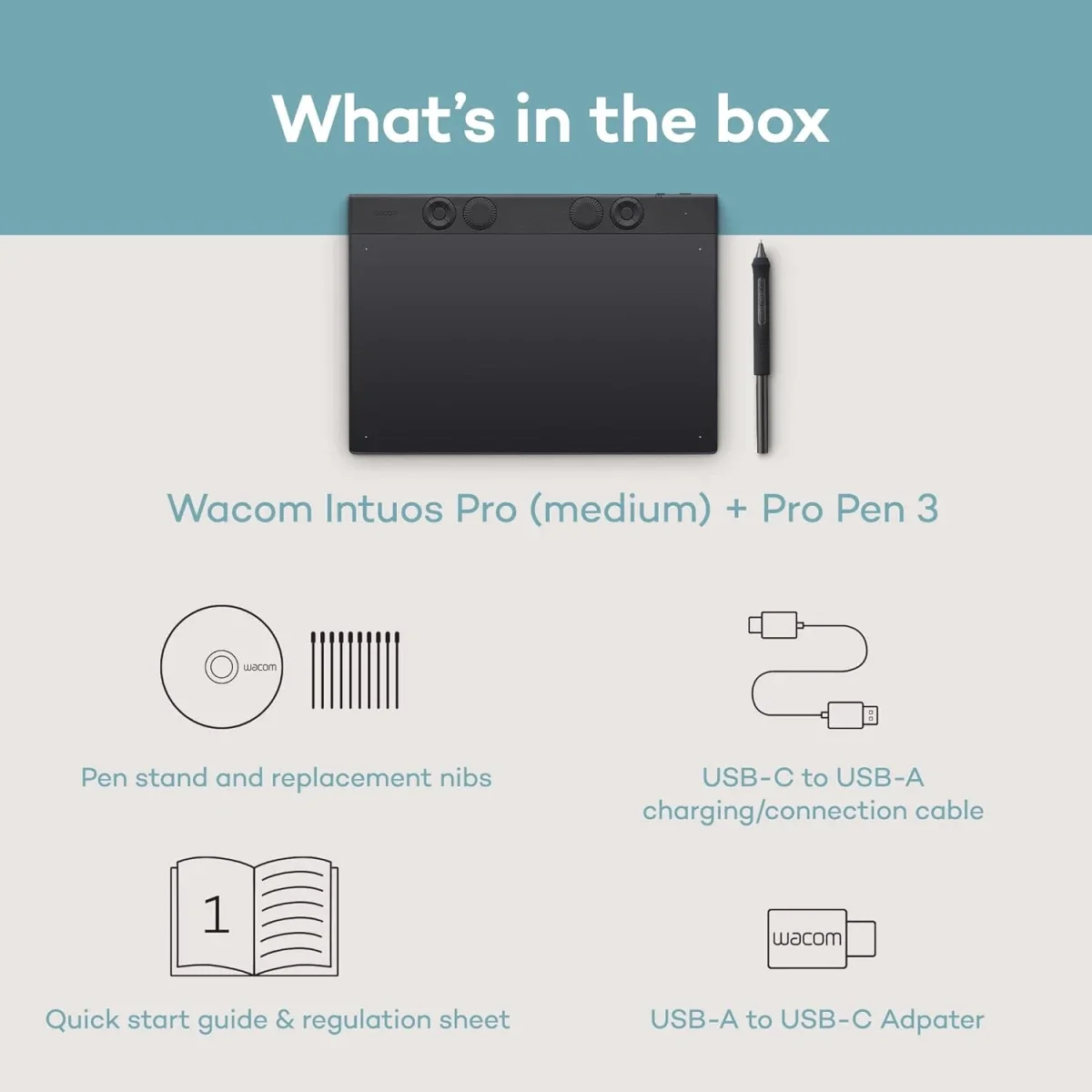 Wacom Intuos Pro (2025) Medium Wireless Drawing Tablet with Pro Pen 3 - Thumbnail 9