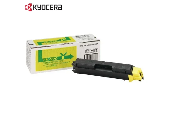 تونر Kyocera FS-2016MFP أصلي أصفر TK-590Y - Image 2