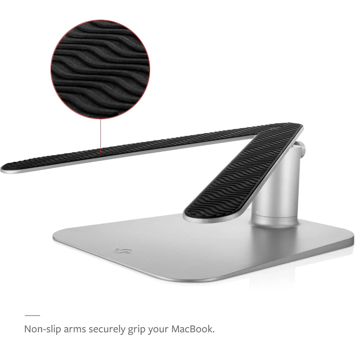Twelve South HiRise Adjustable Ergonomic Laptop and MacBook Stand - Silver - Thumbnail 2