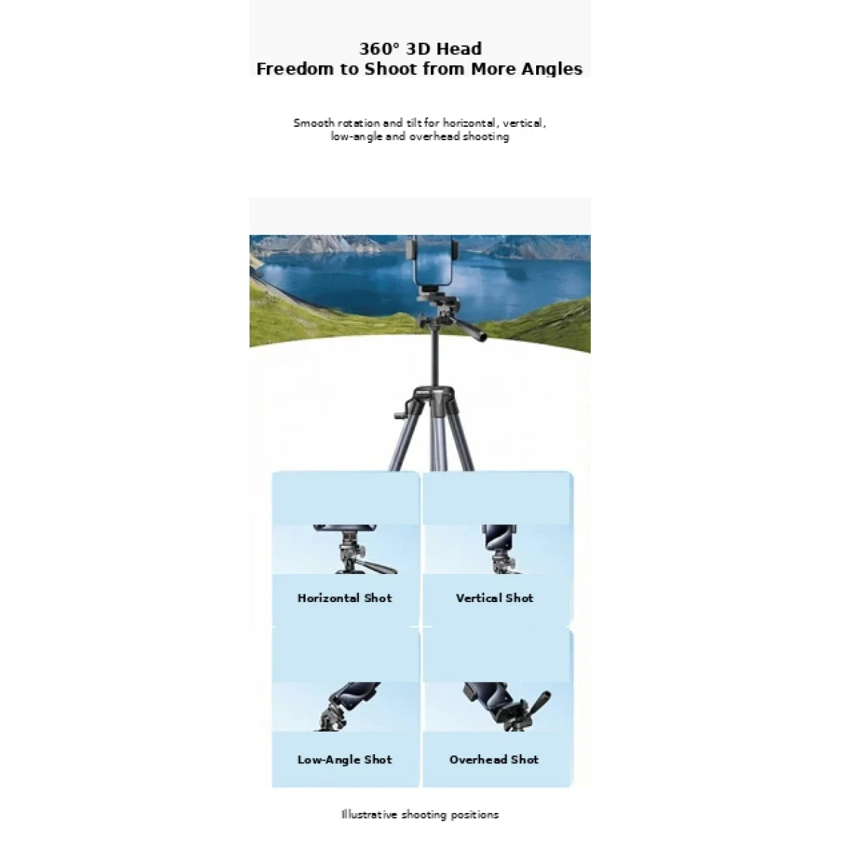 Ugreen LP742 Portable Floor-Standing Smartphone Tripod 25428 - Image 3