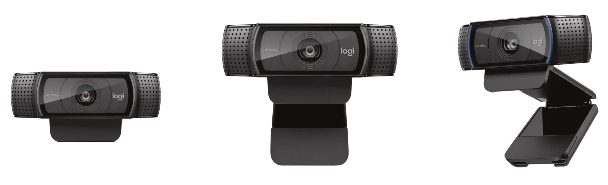كاميرا ويب Logitech C920 Pro بدقة Full HD 1080p مع ميكروفونات ستيريو مزدوجة - Thumbnail 2