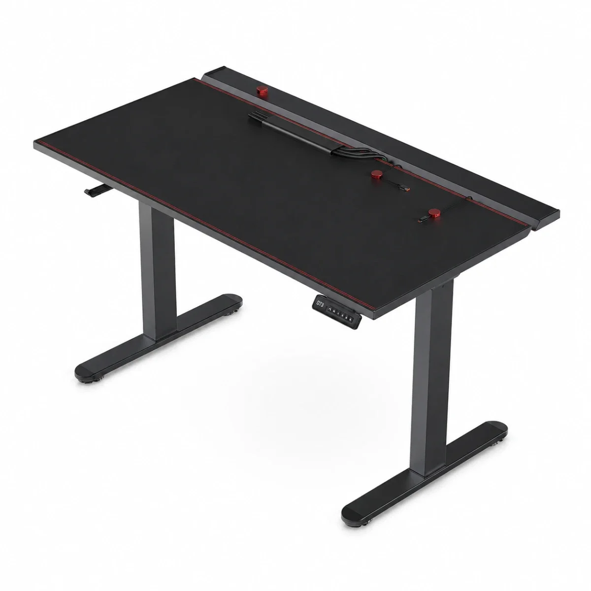 Fantech WorkStation DUBLIN DW114 Electric Adjustable Standing Desk, 140 × 70 cm, Black