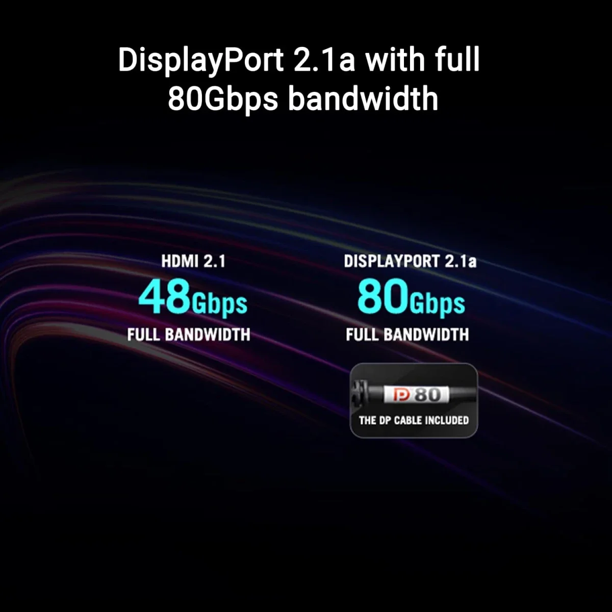 Asus PG27AQWP-W ROG Swift OLED 27-inch 2K Gaming Monitor, Dual Mode 4K 540Hz / HD 720Hz, 0.02ms - Thumbnail 7