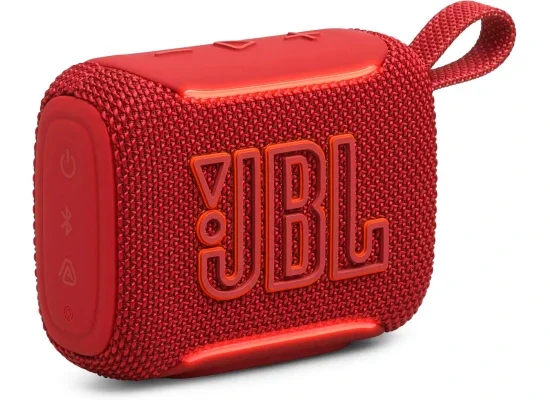 سماعة JBL Go 5 فائقة الحمل ومقاومة للماء والسقوط مع إضاءة محيطية جانبية - أحمر - Image 8