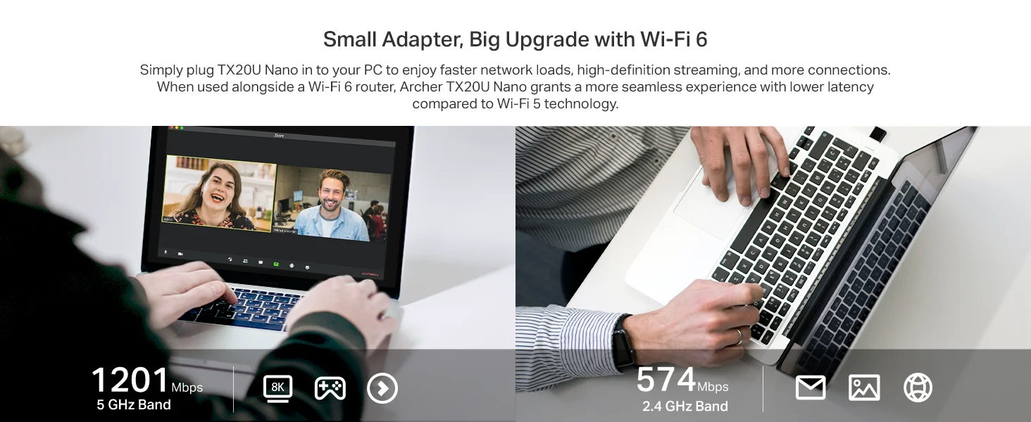 محول واي فاي USB TP-LINK AX1800 ثنائي النطاق Archer TX20U Nano - Thumbnail 11
