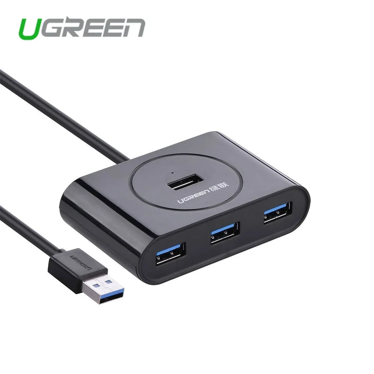 موزع USB 3.0 Ugreen أسود بطول 1 متر