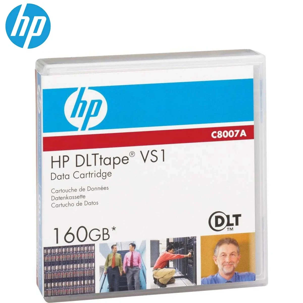 خرطوشة بيانات HP C8007A DLT VS1 بسعة 160GB