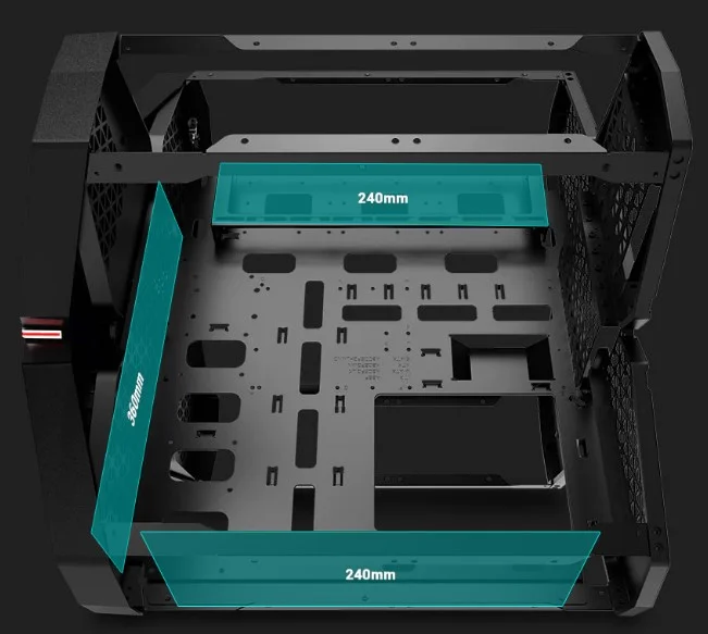 DeepCool QUADSTELLAR INFINITY ATX Aluminum RGB Gaming Case - Image 14