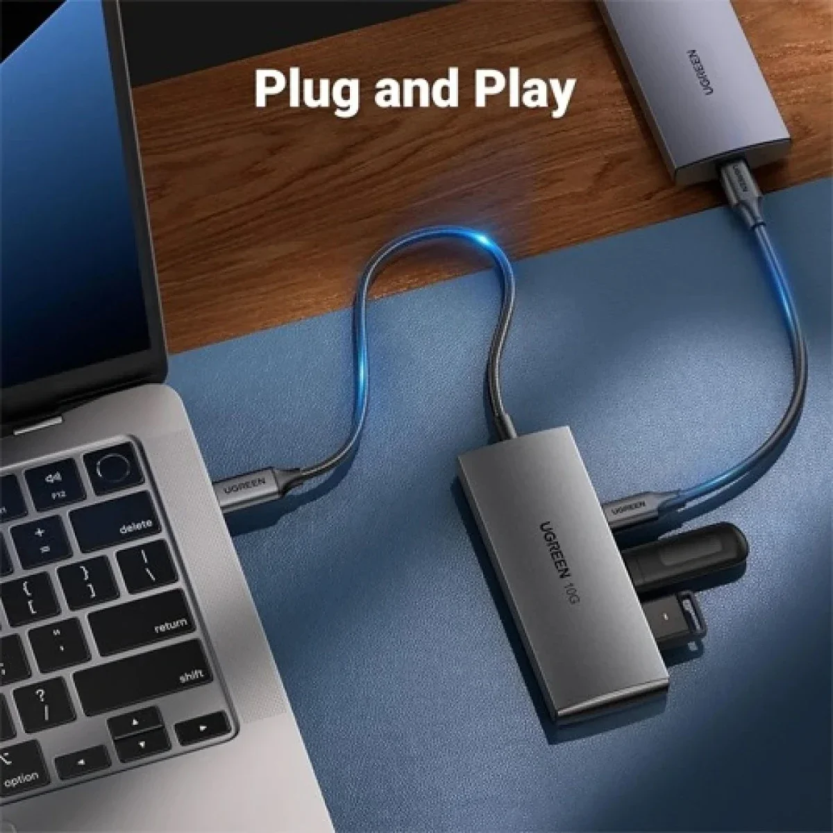 Ugreen 15651 USB-C Hub 10Gbps 4-Port USB-C 3.2 - Image 3