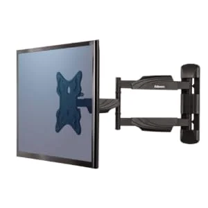 Fellowes Full Motion TV Wall Mount for Up to 55-Inch Monitors, 360° Rotation, Black - Thumbnail 8