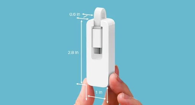 TP-LINK UE300C USB-C to Gigabit Ethernet Adapter - White - Thumbnail 11