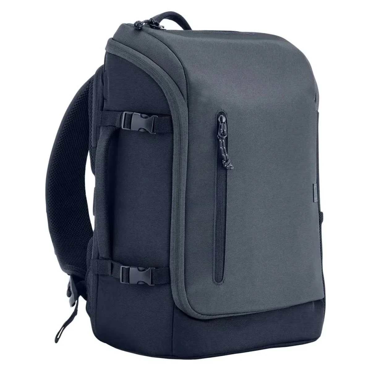 حقيبة ظهر HP Travel 25L للابتوب 15.6 إنش قابلة للتوسعة إلى 30 لتر، رمادي حديدي