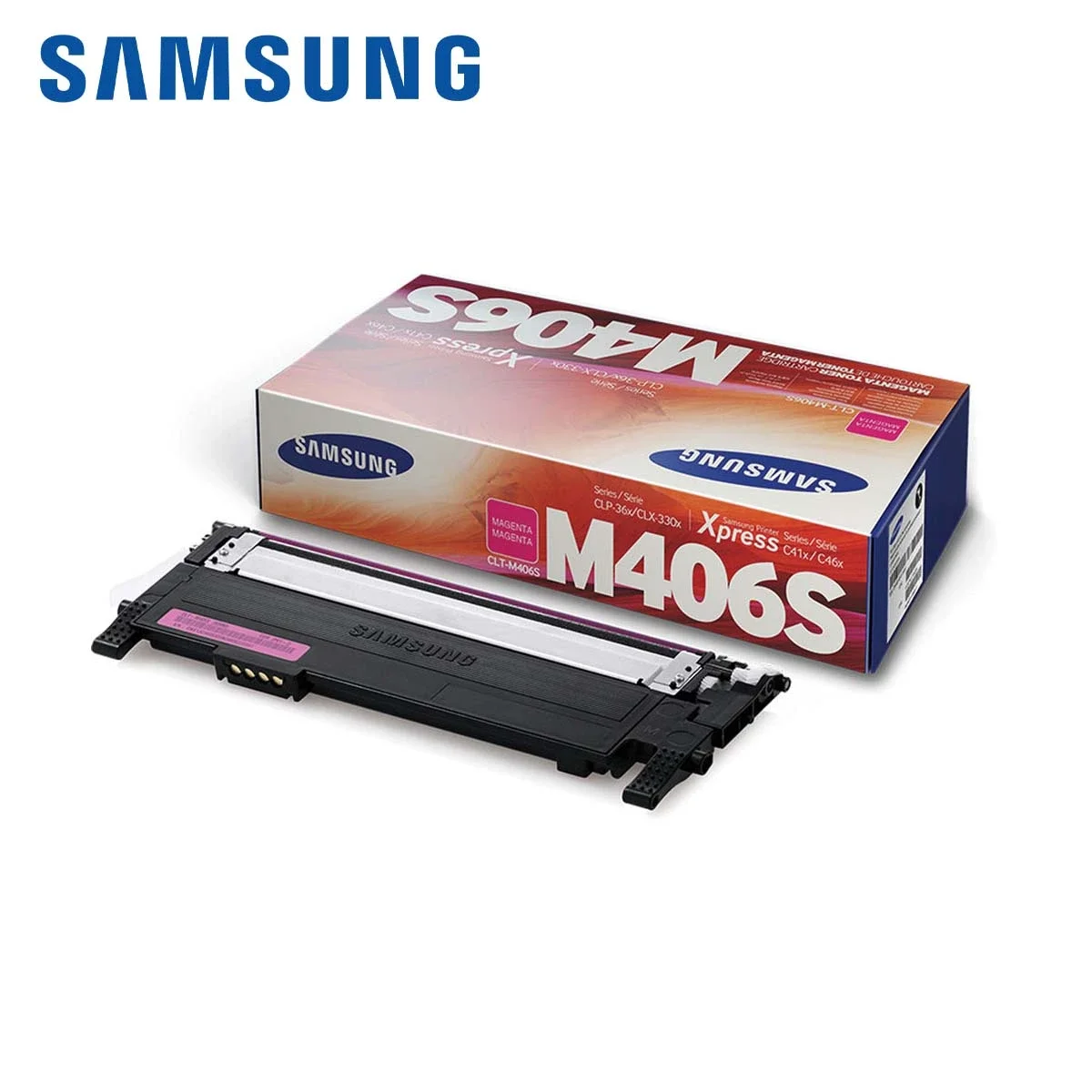 خرطوشة تونر ليزر Samsung CLT-M406S أصلية أرجوانية