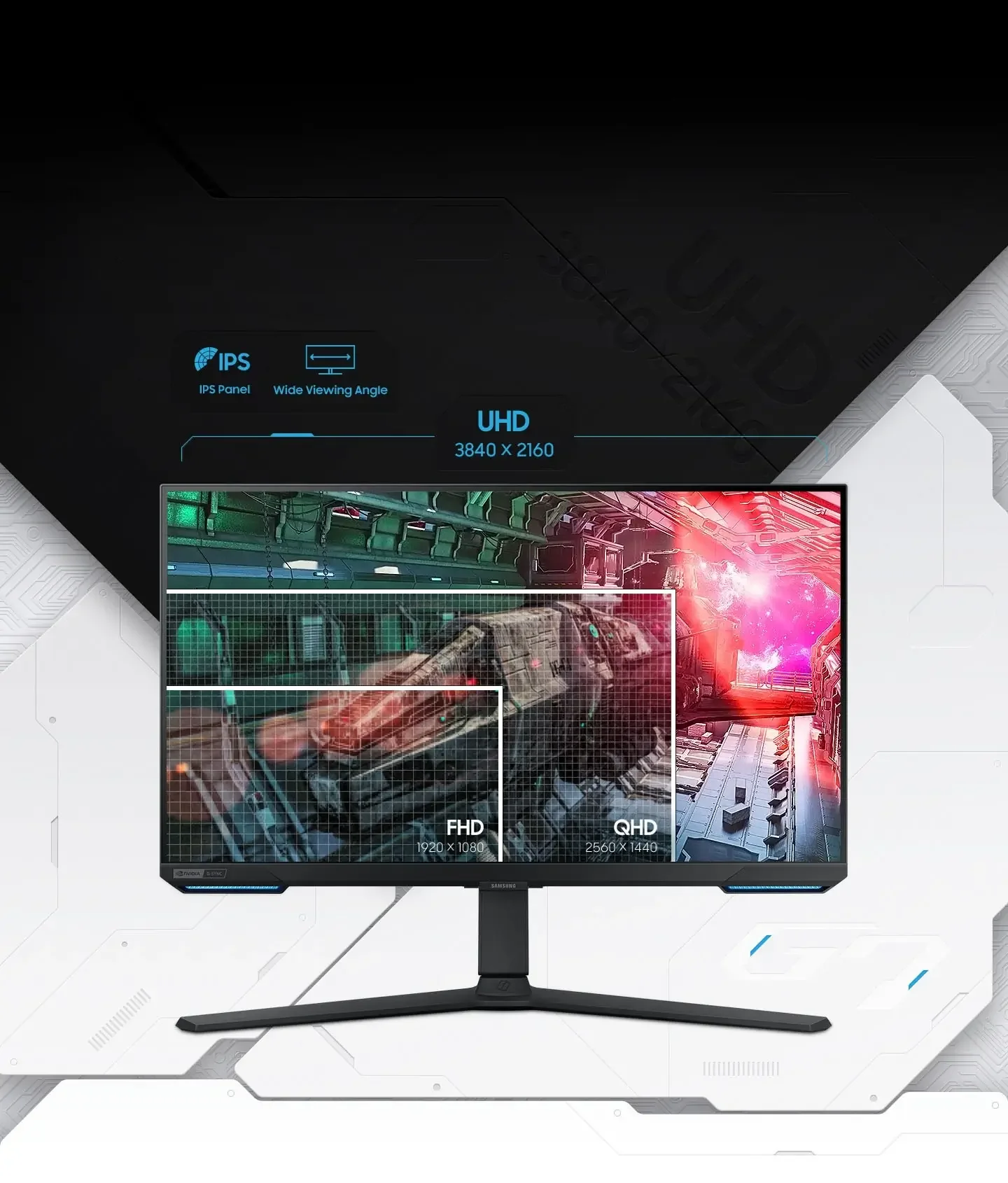 Samsung Smart Odyssey G7 BG702 32-inch IPS 4K UHD 144Hz 1ms Gaming Monitor - Image 4
