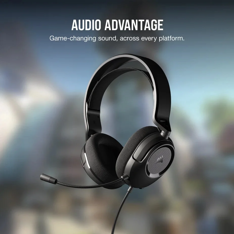 طقم ألعاب Corsair CH-9226F65-NA 4 في 1 – HARPOON RGB PRO، HS35 SURROUND، MH100، K55 CORE - Image 5
