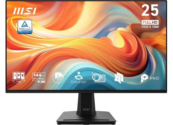 شاشة MSI للأعمال 25 إنش FHD IPS بتردد 144 هرتز، HDR Ready، EyesErgo، كفالة سنتين - PRO MP251 E14L - Thumbnail 8