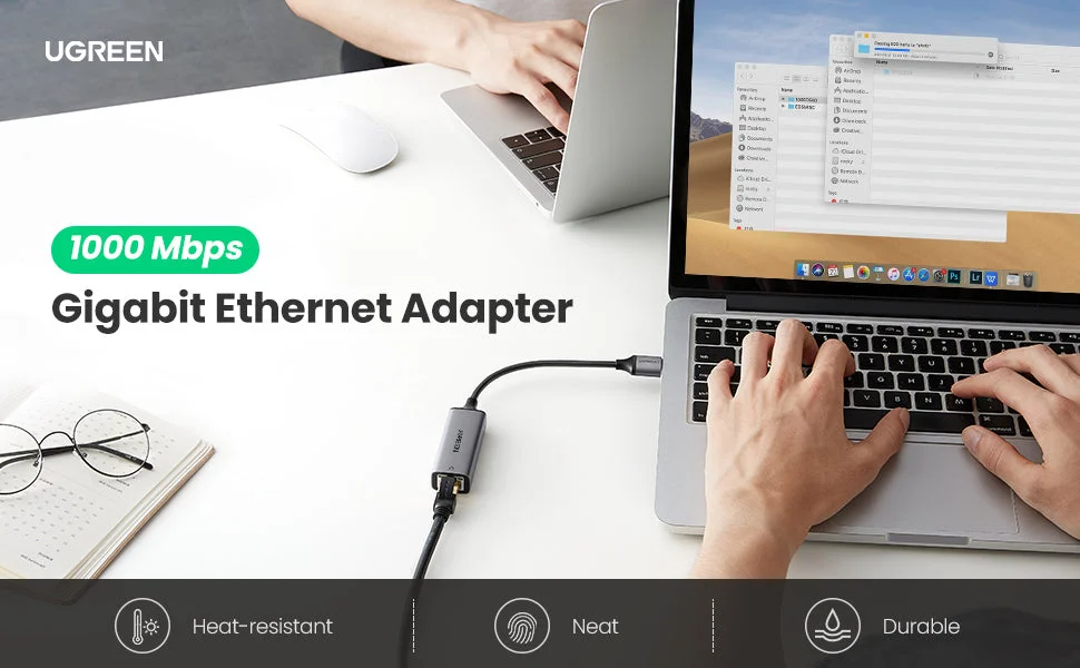 محول شبكة Ugreen USB 3.0 إلى جيجابت إيثرنت - Thumbnail 6