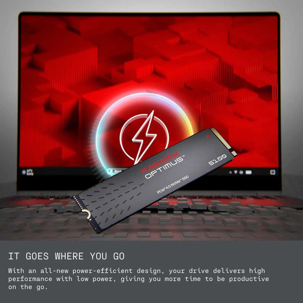 SanDisk Optimus 5100 1TB PCIe 4.0 NVMe M.2 2280 Internal SSD, Up to 7100MB/s - Image 4