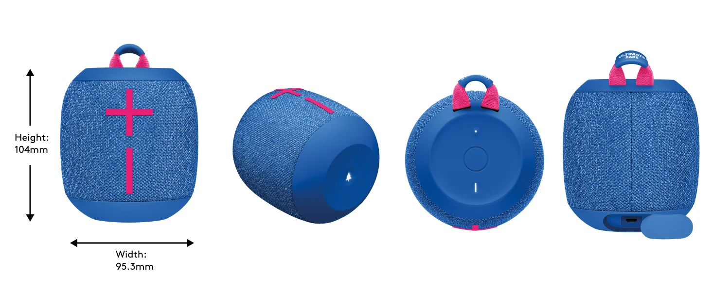 مكبر صوت محمول Logitech WONDERBOOM 3 BT Active بتقنية بلوتوث - وردي - Thumbnail 12