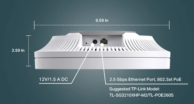 TP-LINK EAP670 Omada Wi-Fi 6 AX5400 2.5G Ceiling Mount Access Point - Thumbnail 14