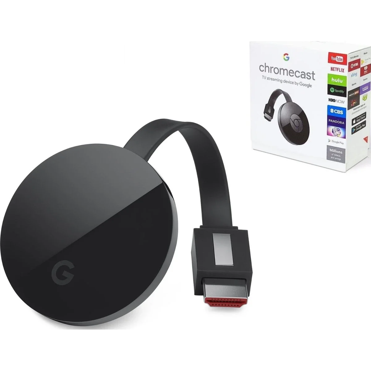 Google Chromecast Ultra 4K Smart TV Streaming Stick Black