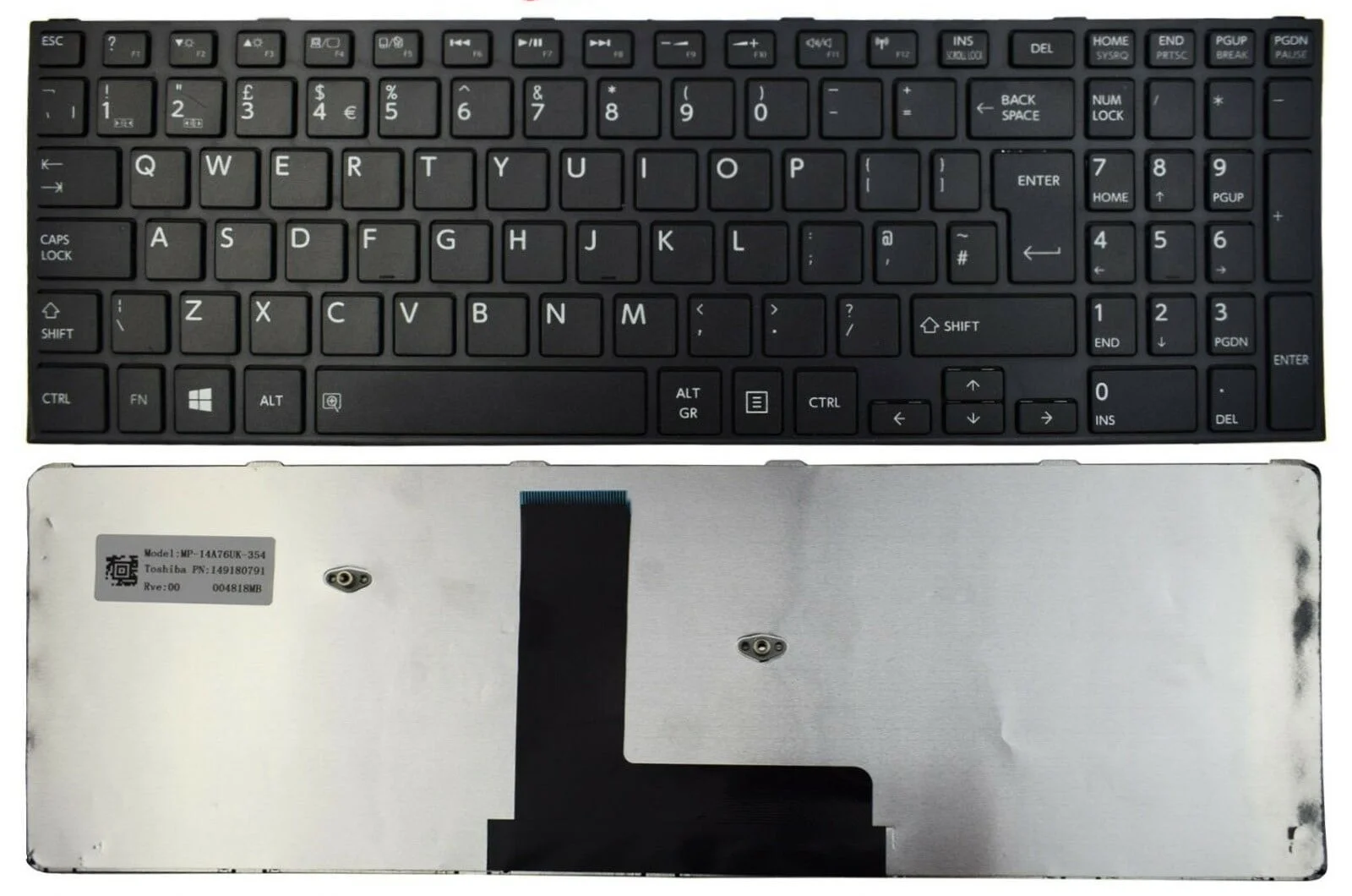 لوحة مفاتيح لابتوب متوافقة مع Toshiba C50-B14D عربي وإنجليزي