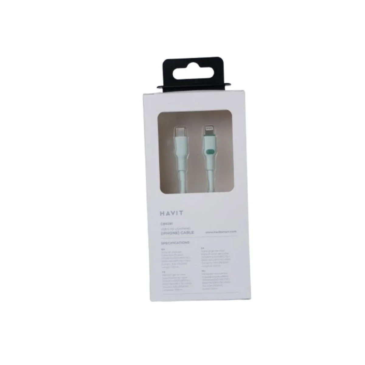 كابل HAVIT CB6281 سيليكون USB-C إلى Lightning لأجهزة iPhone بطول 1 متر - Thumbnail 2