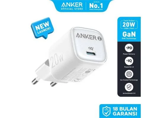 Anker Zolo A2699L11 20W USB-C PD 3.0 Wall Charger - White - Image 5