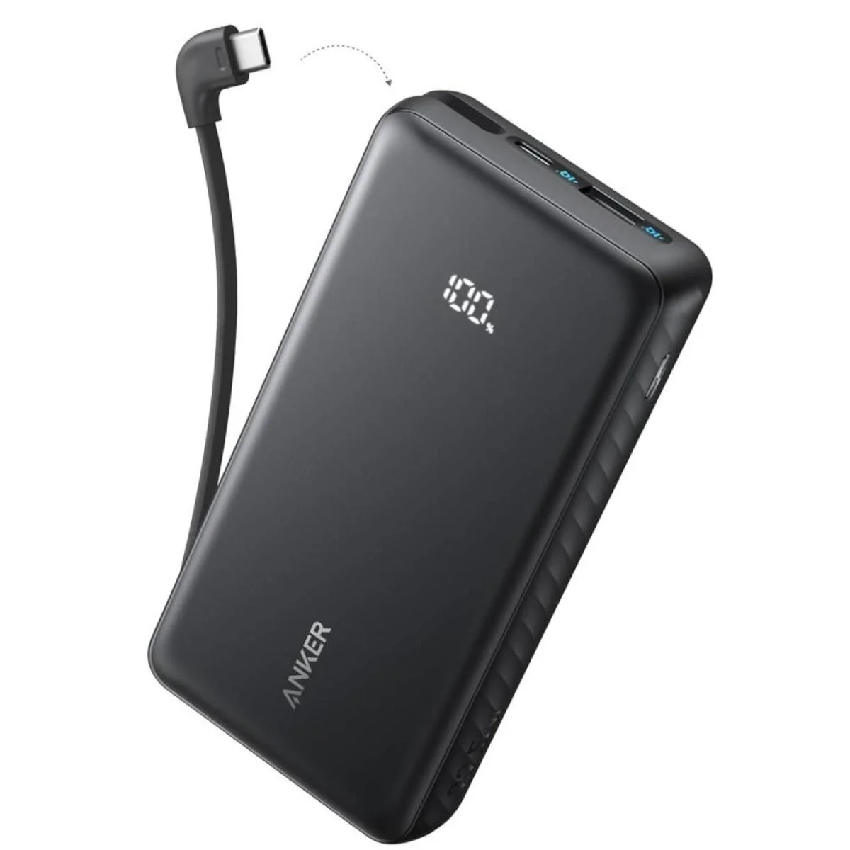 Anker Zolo 20,000mAh 22.5W USB-C Power Bank with Built-In Cable