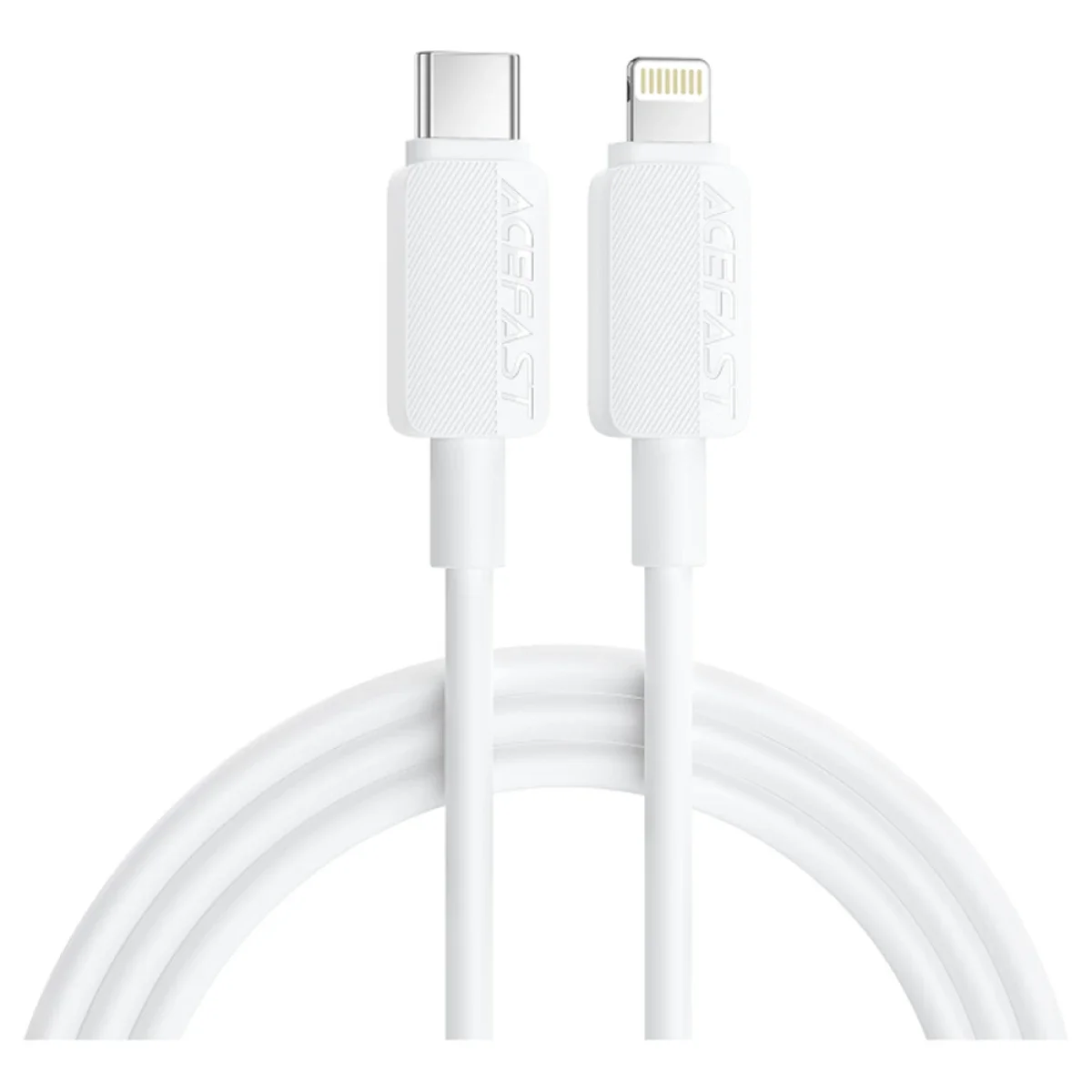 ACEFAST C26-01 USB-C to Lightning PVC Cable – White